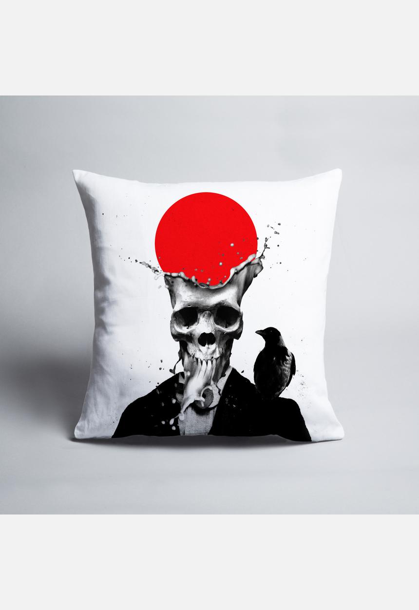 Ali Gulec - Splash Skull - Cushion cover