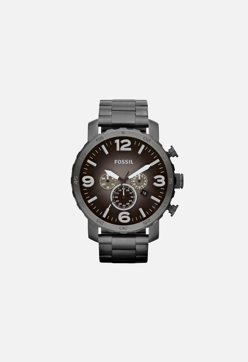 Fossil - Nate – Dark Silver