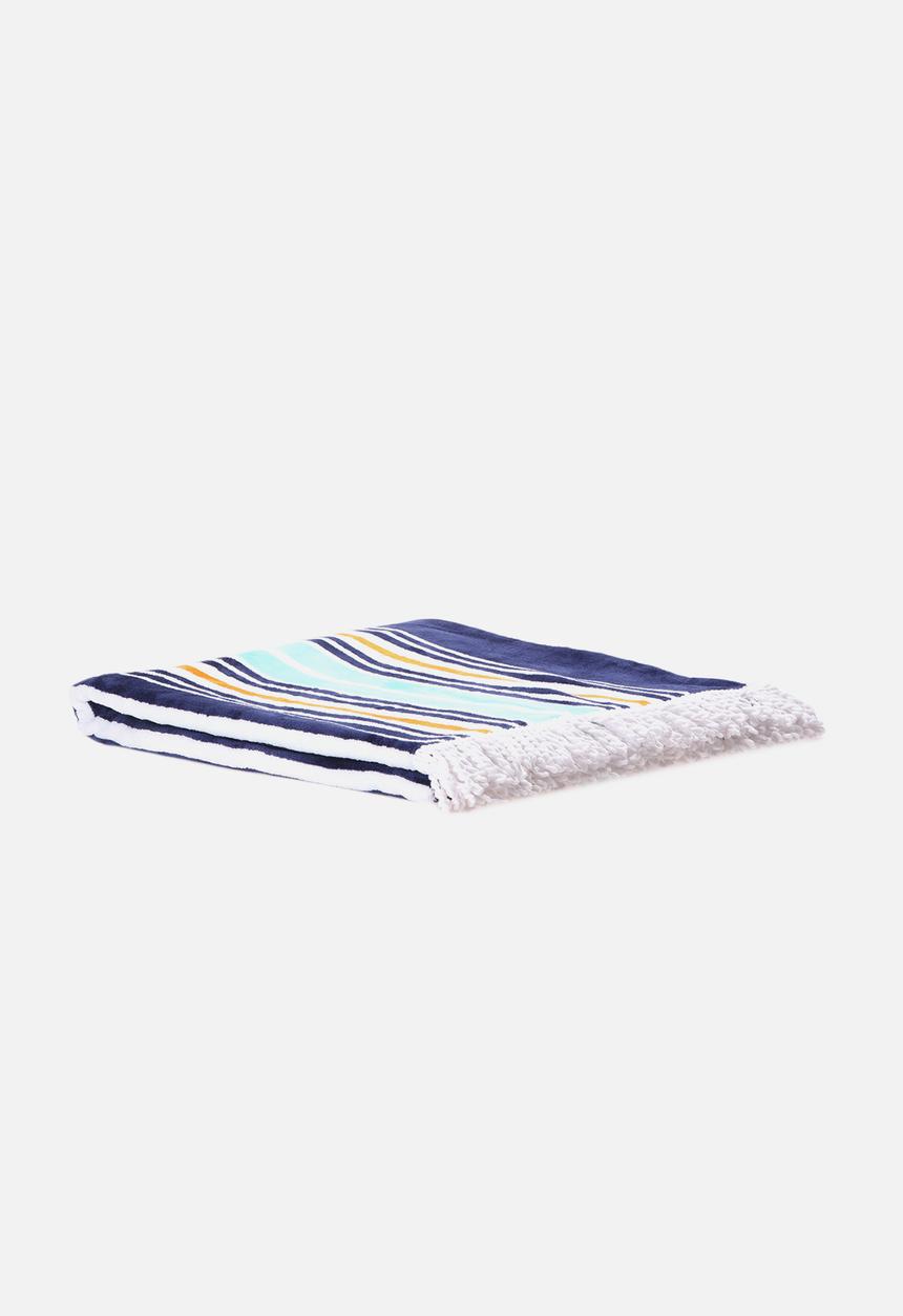 Superbalist Towels - Striped Tassle Beach Towel