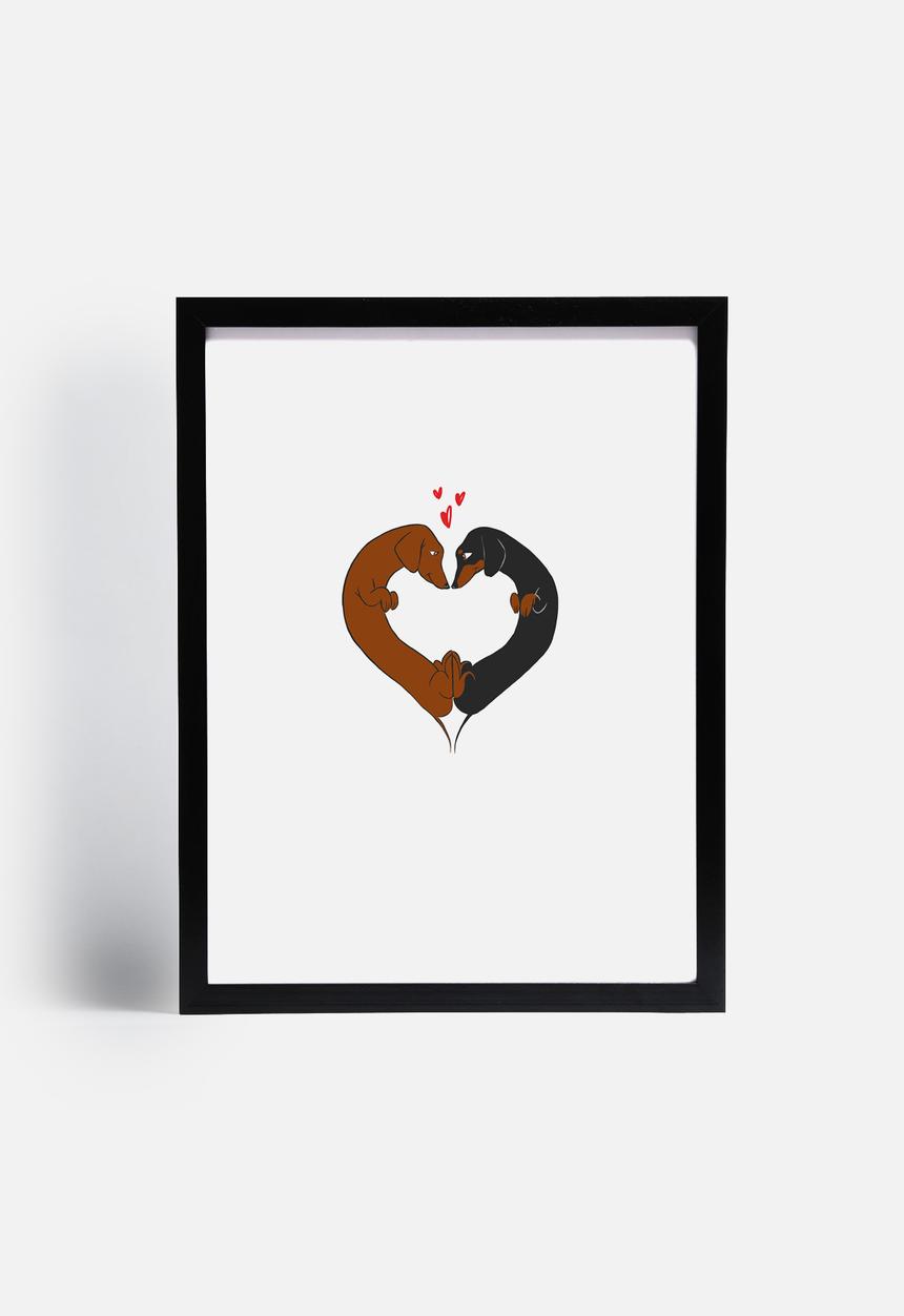 Brian Rubenacker - Dachshund Heart Card