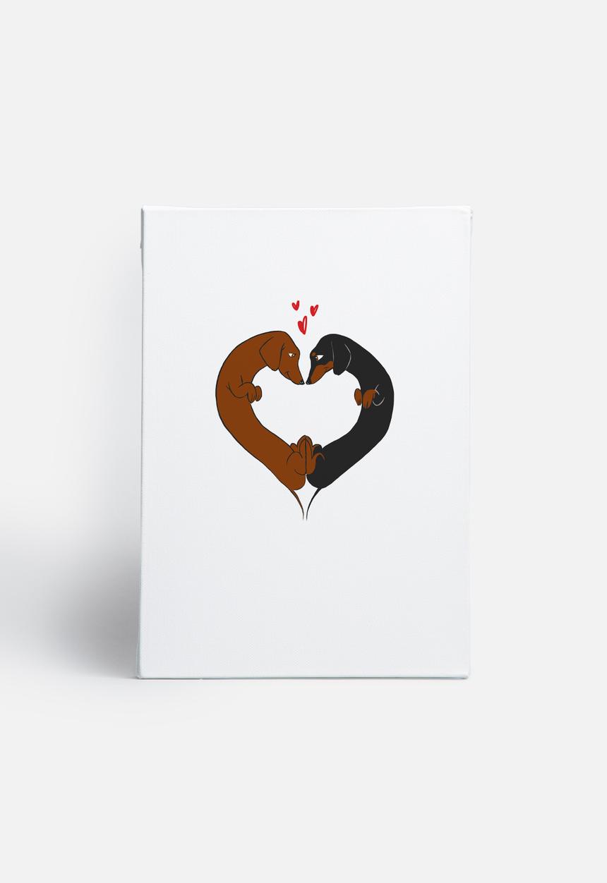 Brian Rubenacker - Dachshund Heart Card