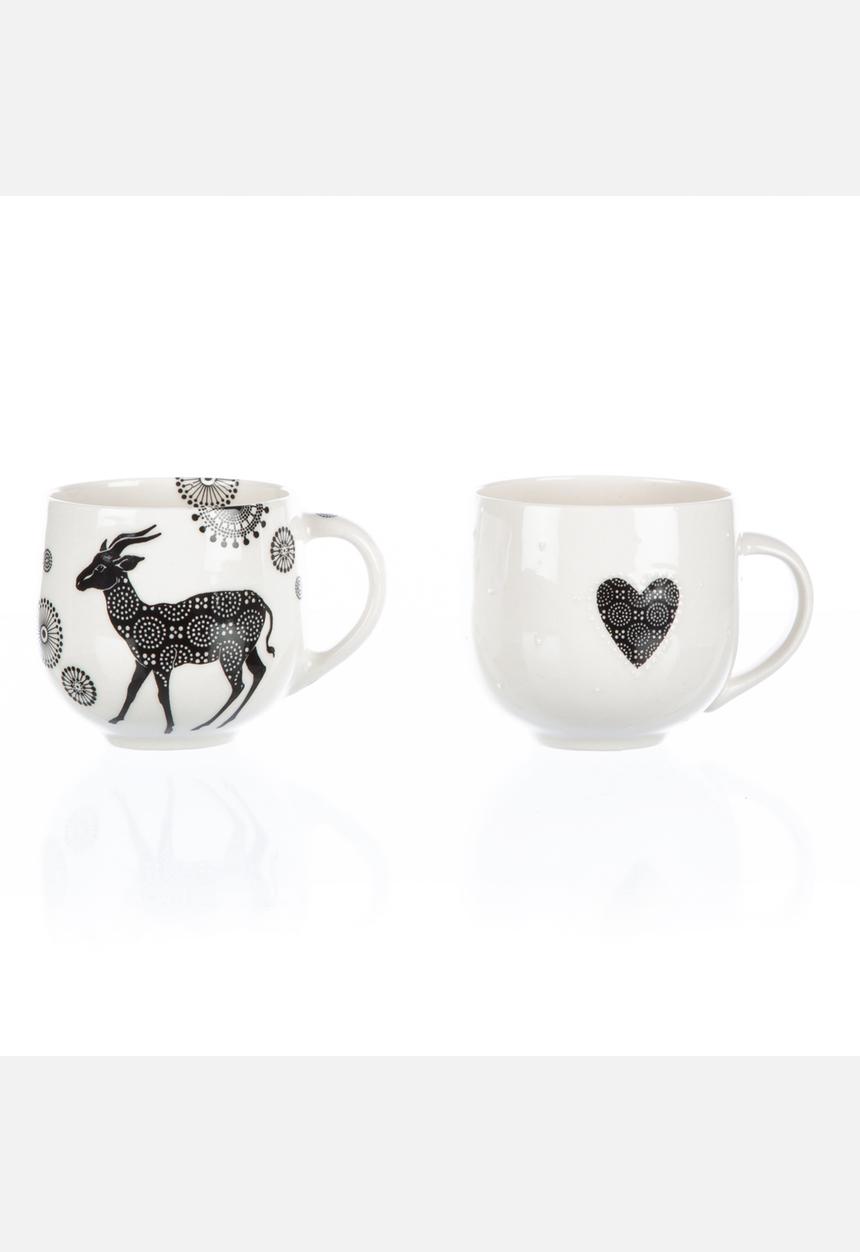 Tabletop Ceramics - Buck & Dark Heart Fatties Set – Black
