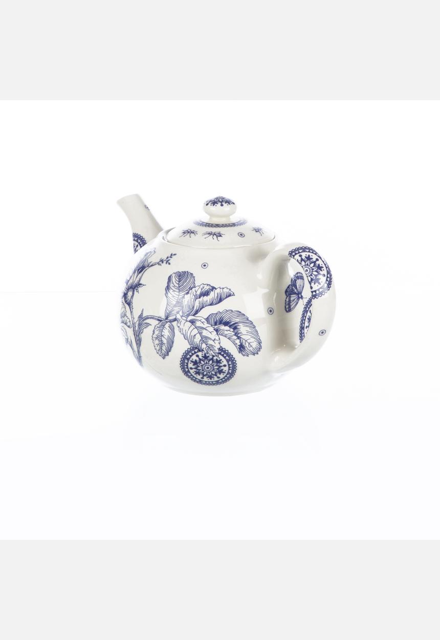 Tabletop Ceramics - Floral 6 Cuppa Teapot – Royal Blue