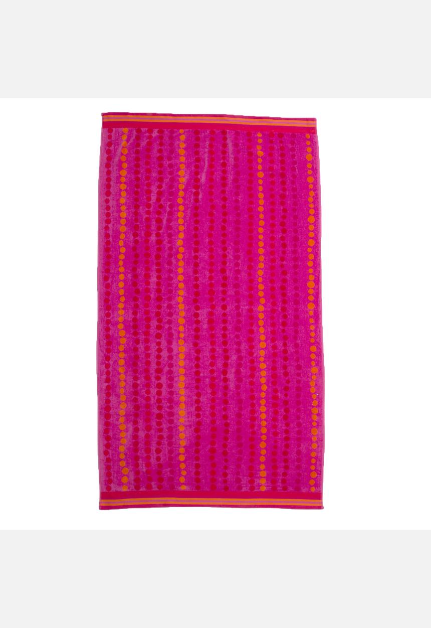 Soft-As-Silk Towels - Dots Nuts 90x160cm – Pink