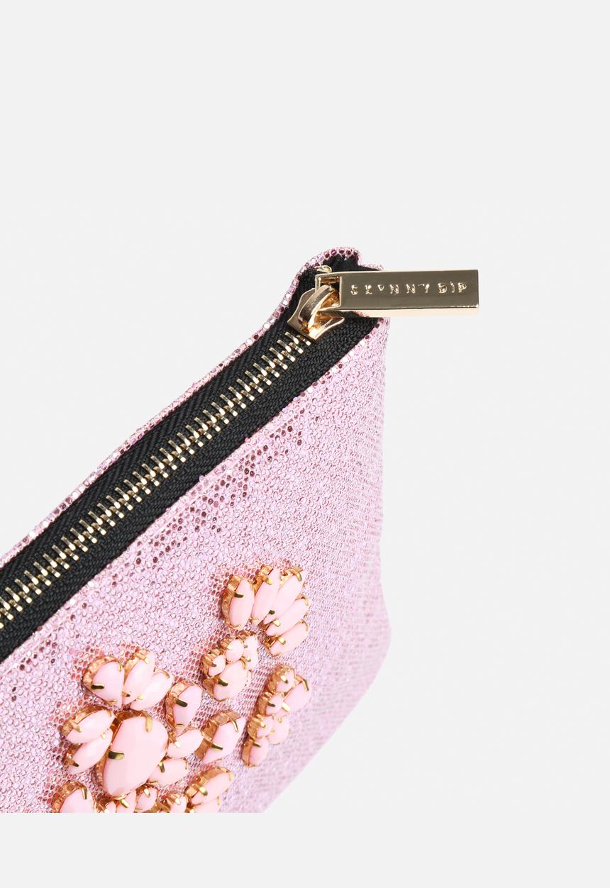 Skinnydip - Rose Glitter Clutch
