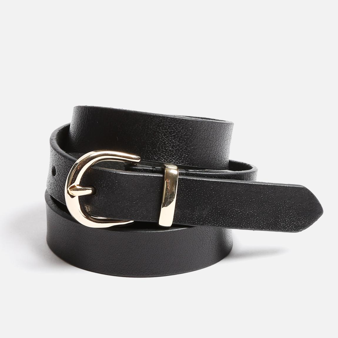 LEATHER SKINNY BELT-BLACK New Look Belts | Superbalist.com