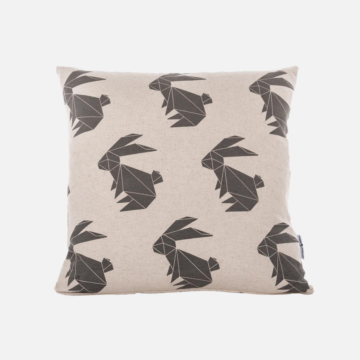 cushions with rabbits on