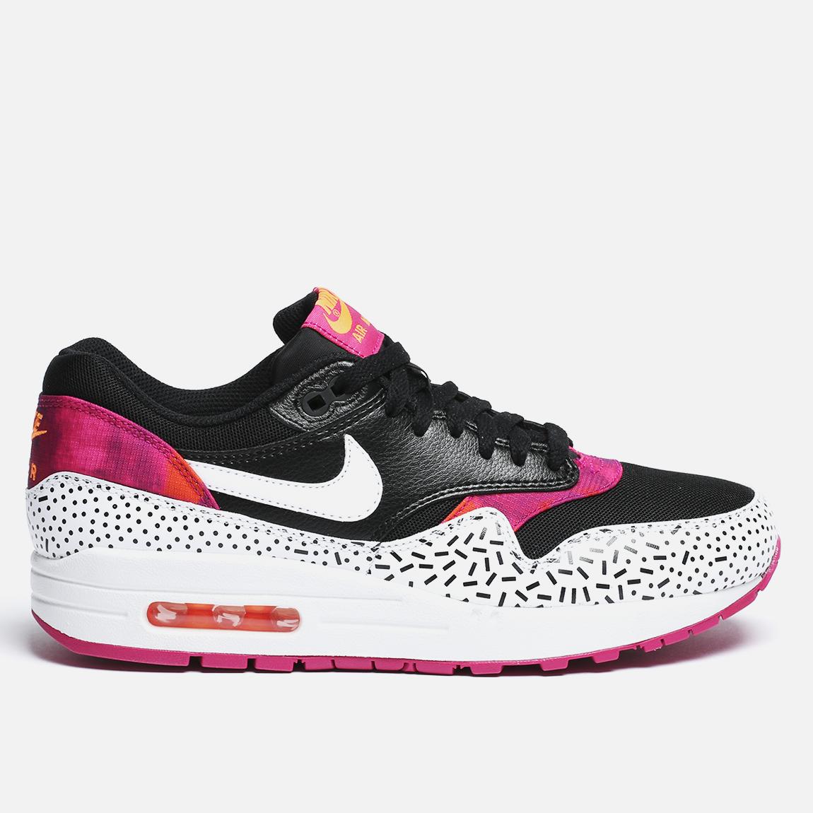 Air Max 1Print - blk wht fireberry Nike Sneakers | Superbalist.com