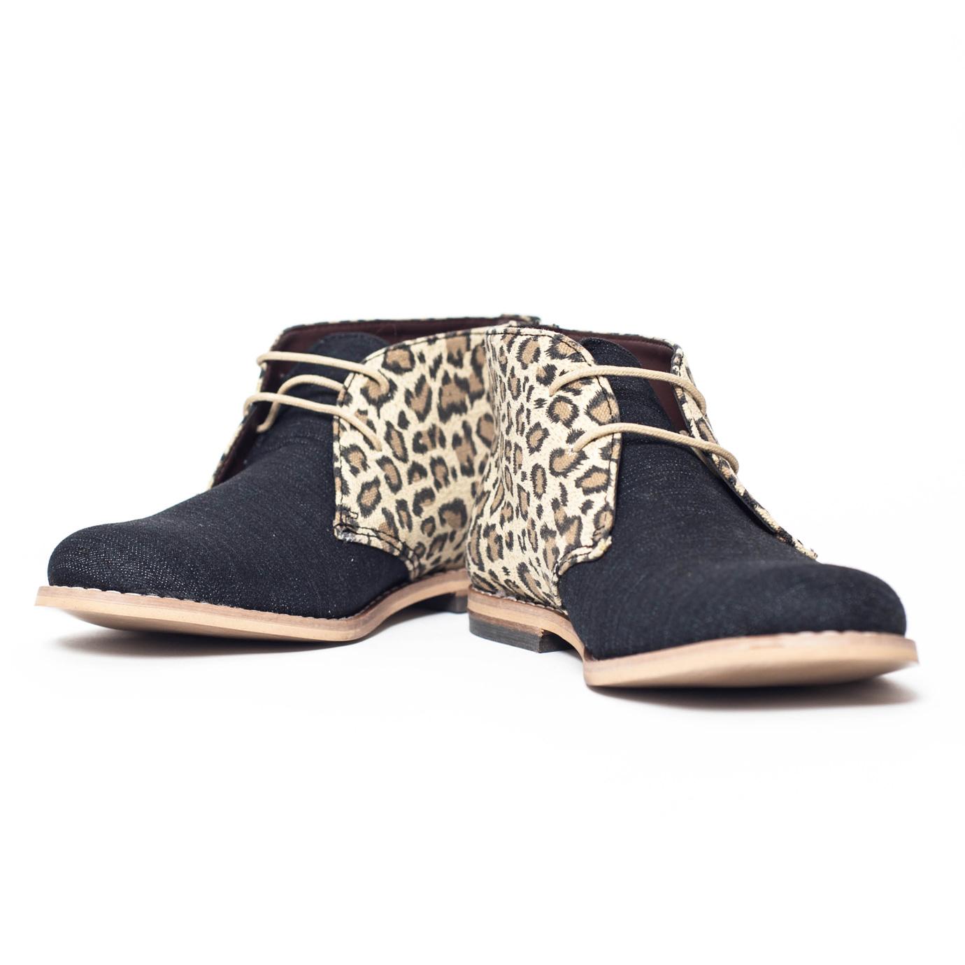 leopard chukka boots