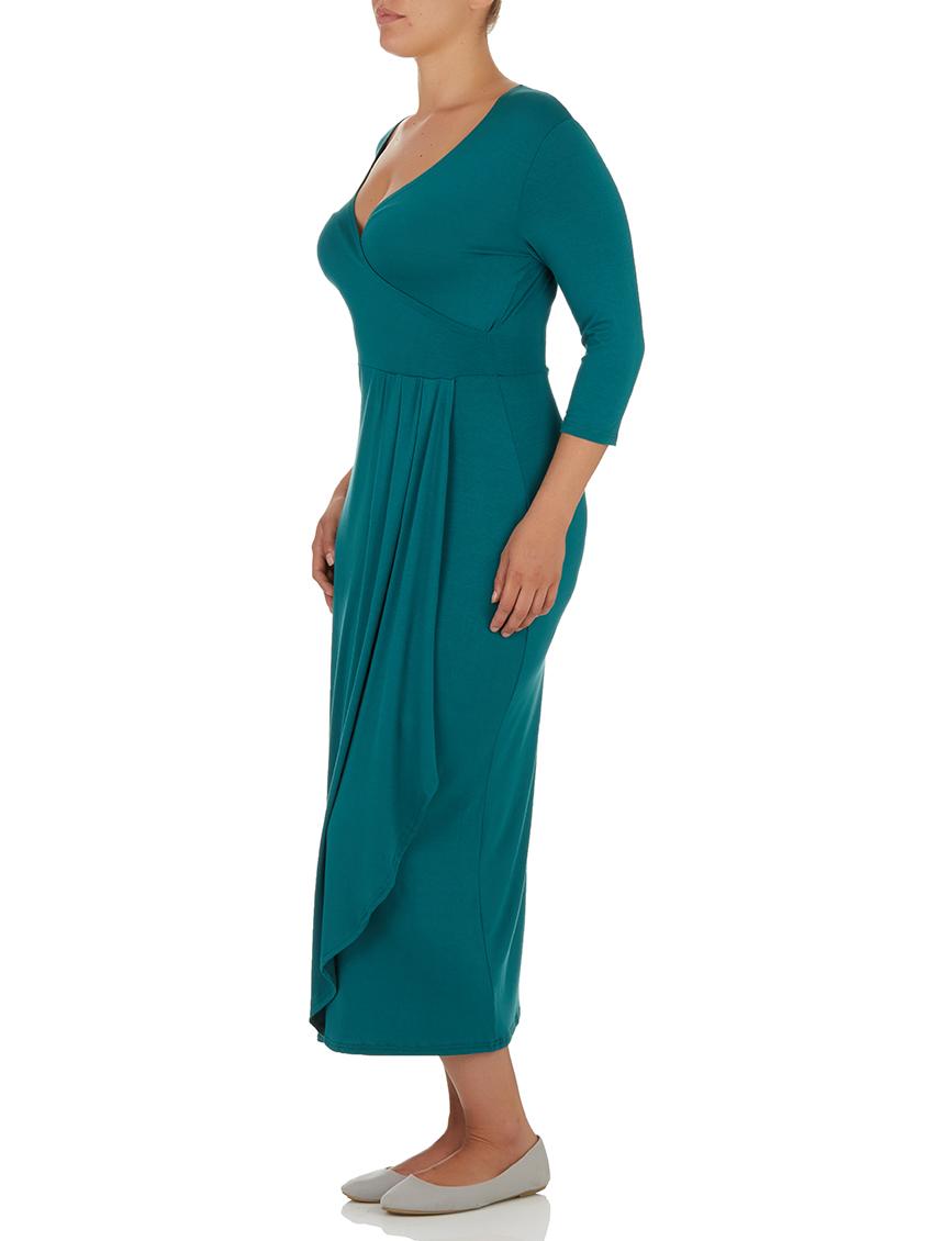 green wrap maxi