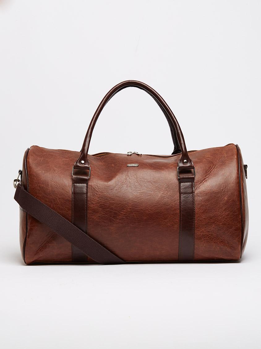 William Leather Duffel Bag Dark Brown Antelo Bags & Purses ...