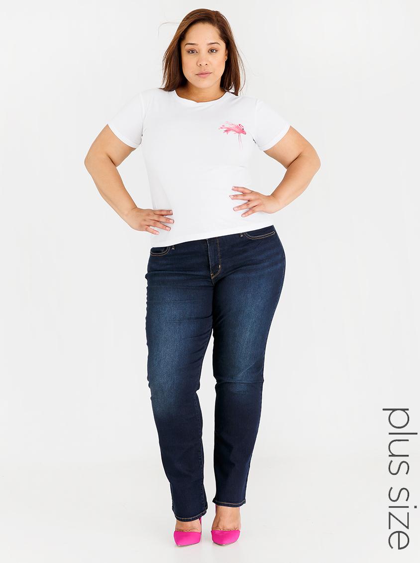 314 shaping straight stretch jeans