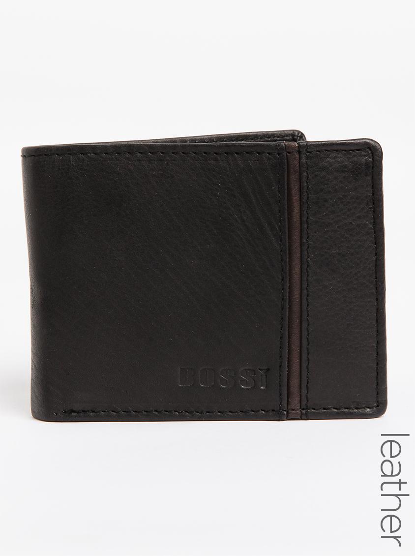 Presb Leather Wallet Black BOSSI Bags & Wallets